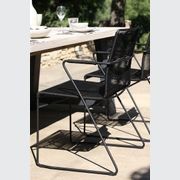 James Outdoor Dining Arm Chair - Lava Rope Finish gallery detail image