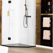 Linea Quattro Tiled Angle Front Hinged Shower gallery detail image