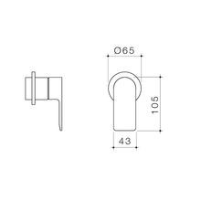 Urbane II Bath/Shower Trim Kit Rounded Cover Plate gallery detail image
