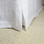 French Flax Linen Bed Skirt - White - Queen gallery detail image