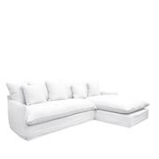 Lotus Slipcover 2.5 Modular Sofa + RH Chaise - White gallery detail image