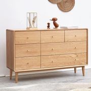Oslo Natural Solid Oak 3+4 Chest of Drawers gallery detail image