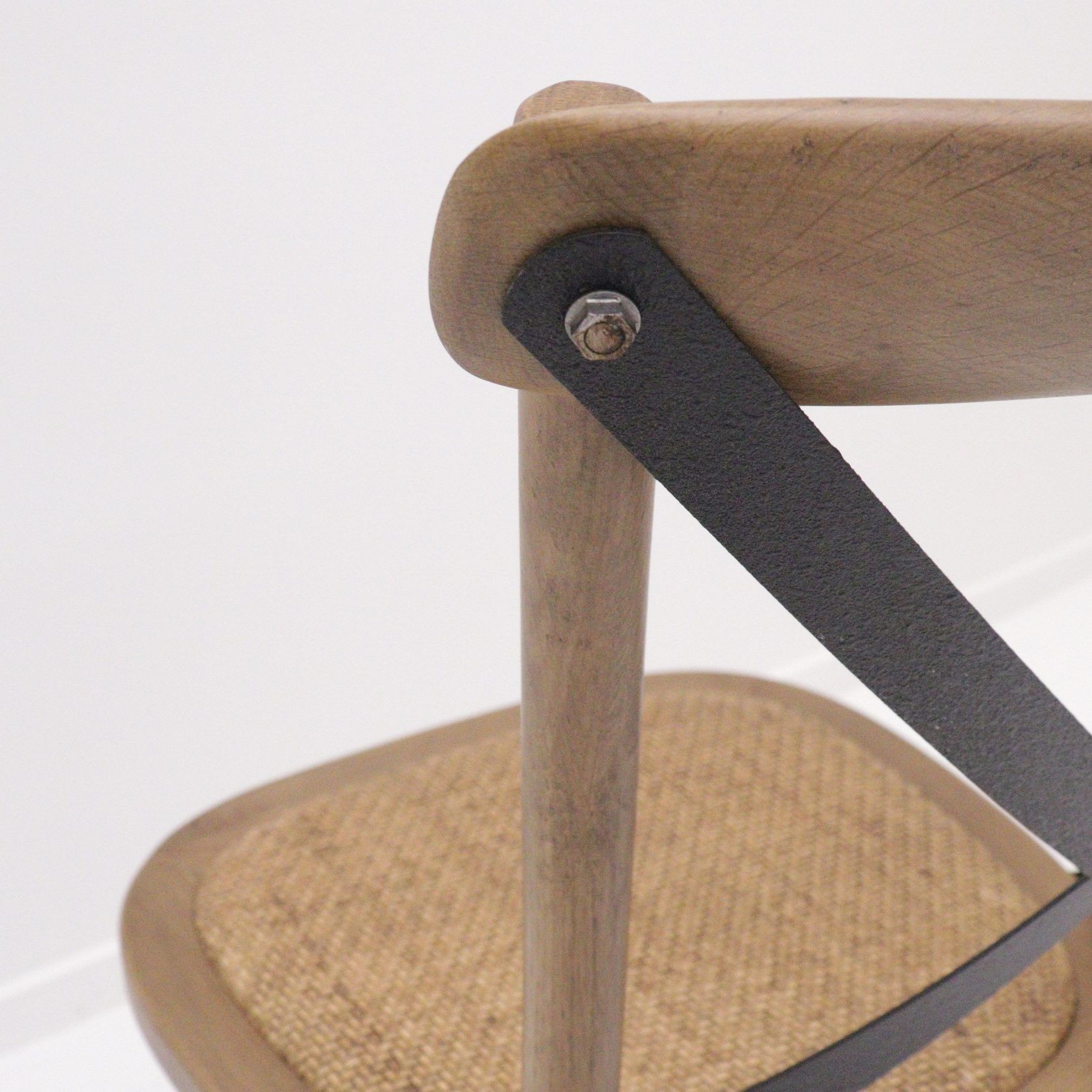 Bentwood Dining Chair - Metal Crossback gallery detail image