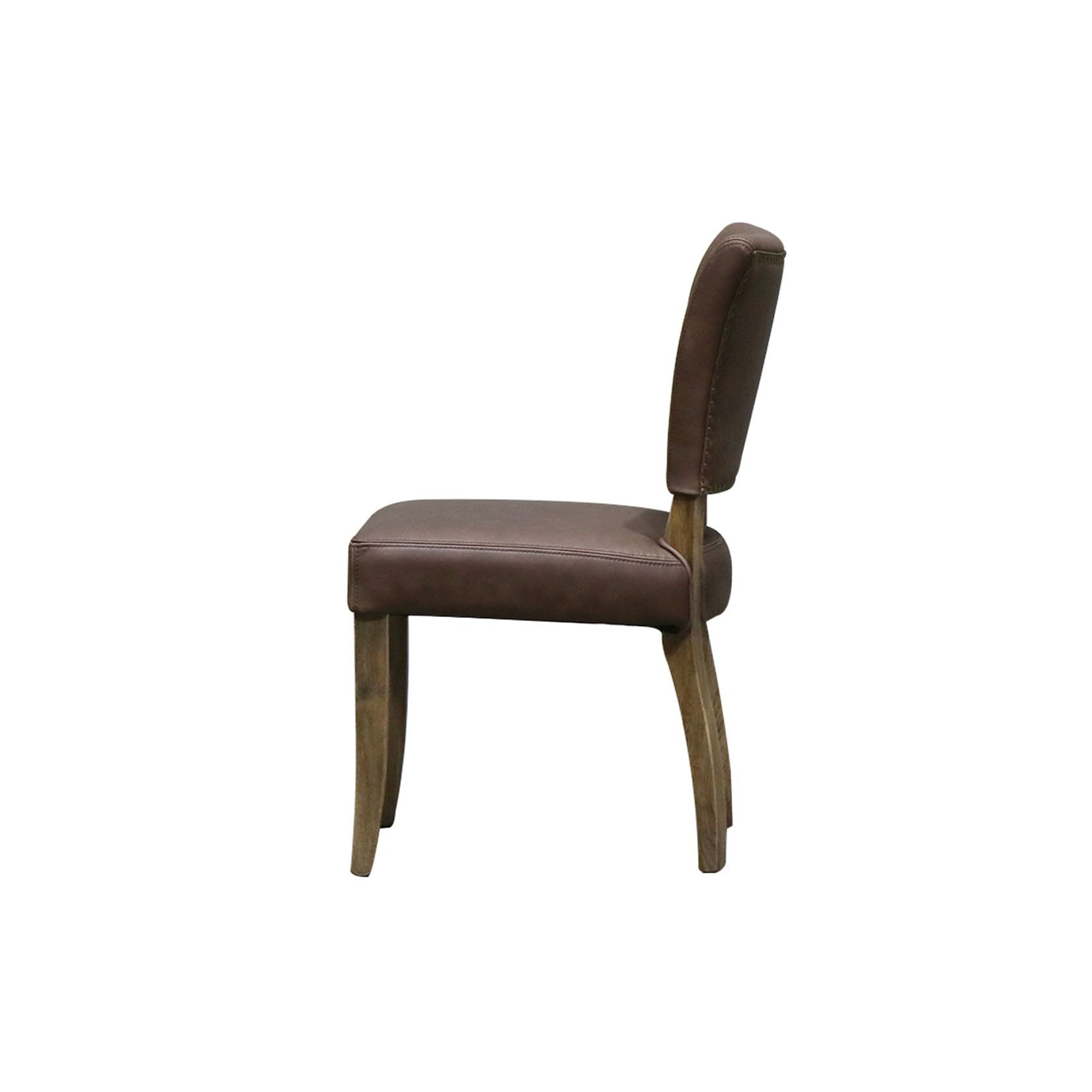 Crane Leather Dining Chair - Brown gallery detail image