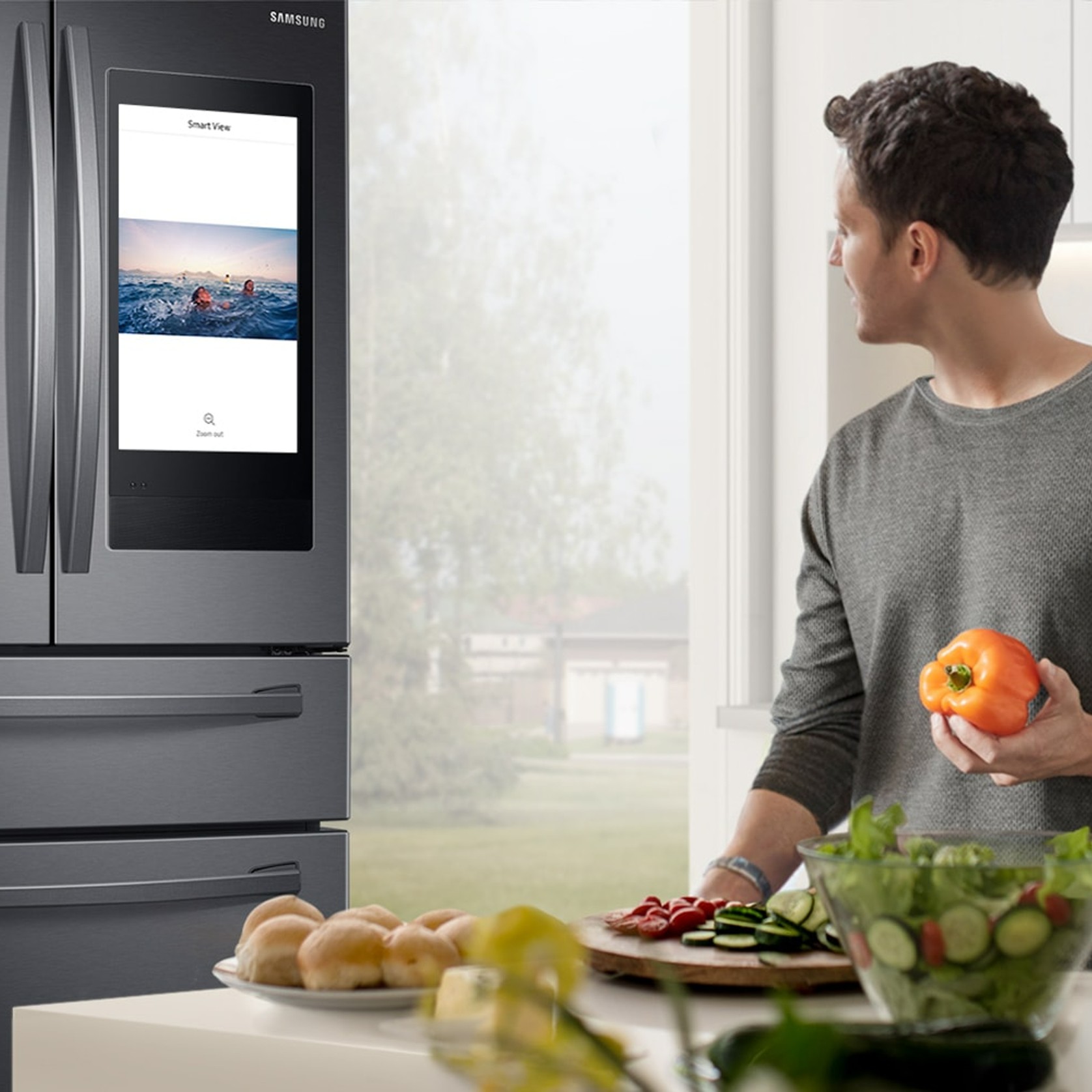 Samsung 625L 4-door Family Hub French Door Refrigerator gallery detail image