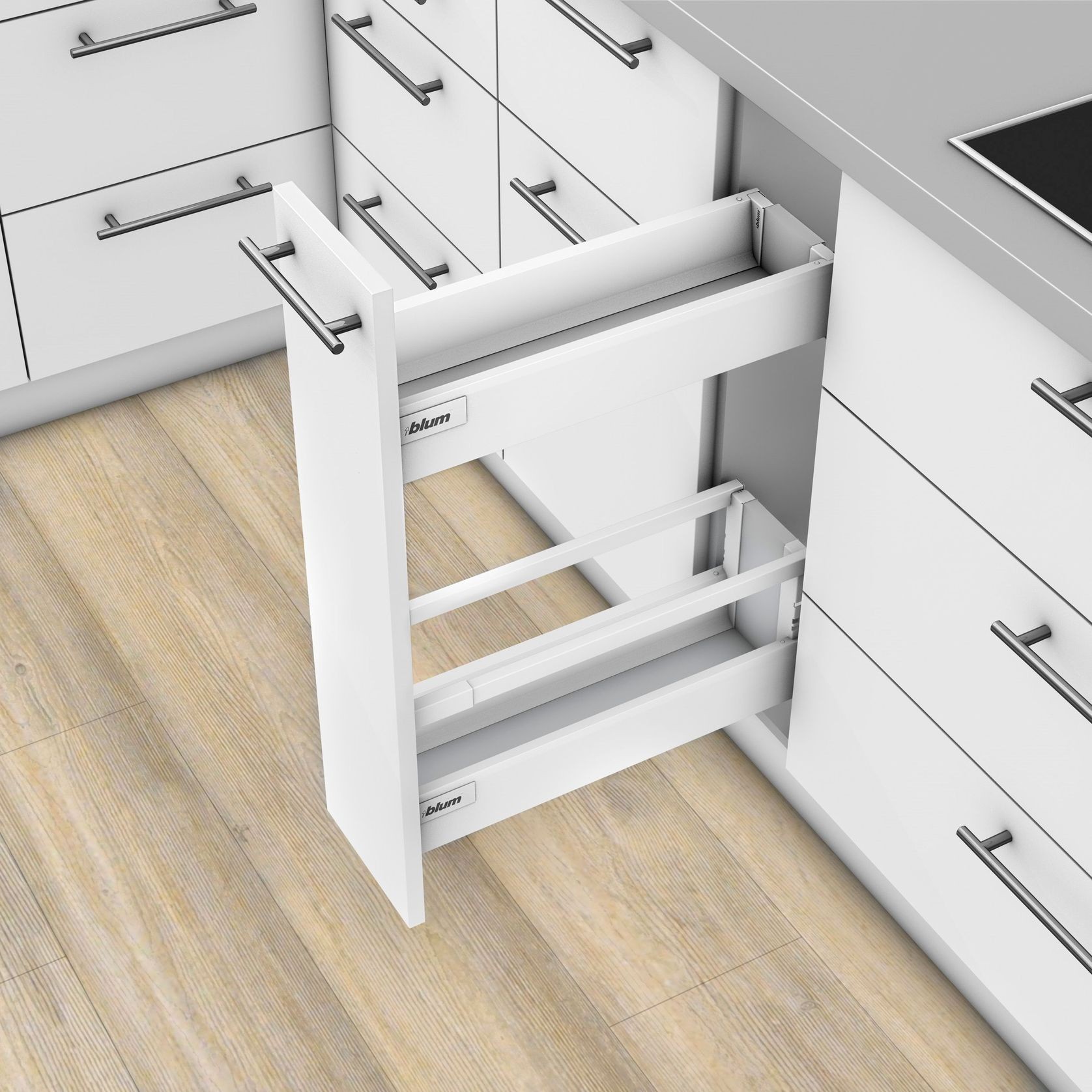 SPACE TWIN narrow cabinet solution gallery detail image