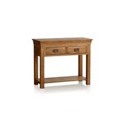 French Rustic Solid Oak Console Table gallery detail image