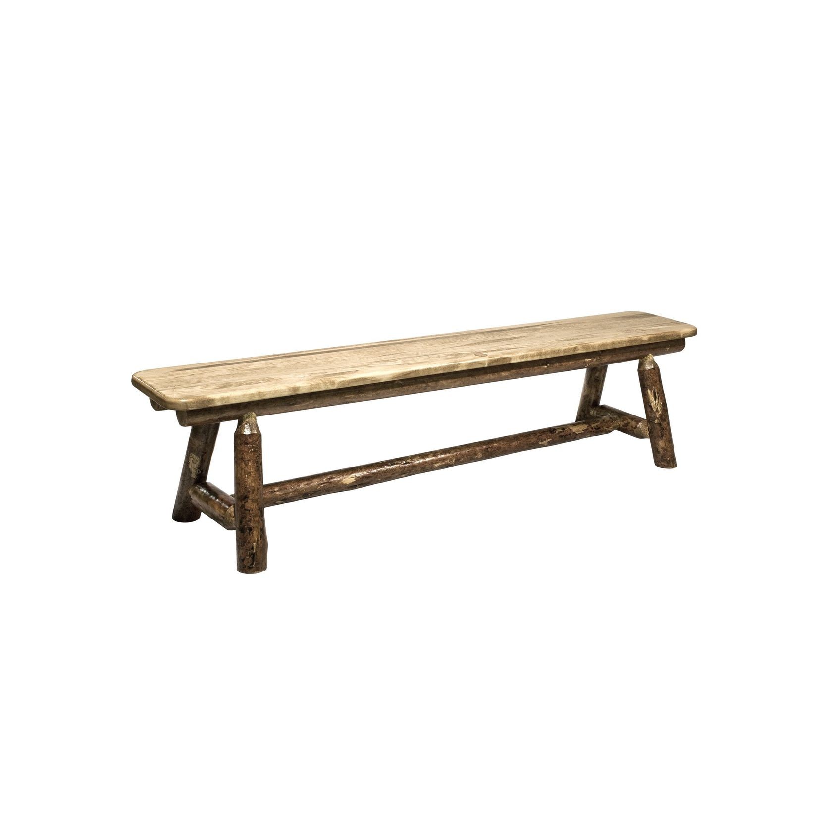 Glacier Country Collection Plank Style Bench 1.8m gallery detail image