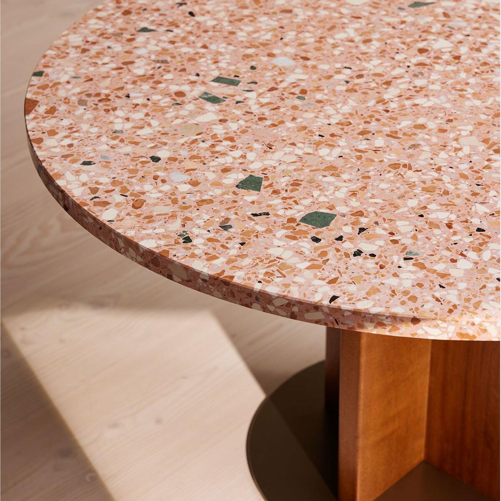 Soho Home | Dalmati Outdoor Dining Table | Red Terrazzo gallery detail image