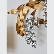 A Mid-Century Gilt Metal Floral Wall Sconce gallery detail image