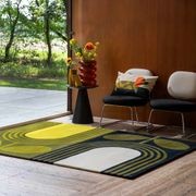 Orla Kiely Striped Tulip Rug - Seagrass | 100% Wool Designer Floor Rug gallery detail image