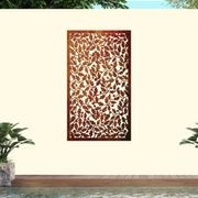 Decorative Laser Cut Privacy Screen  -The Flame Vine gallery detail image