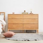 Berlin Natural Solid Oak 3 Over 3 Chest Drawers gallery detail image