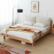 Bremen Natural Solid Oak Bed Frame - Queen Size gallery detail image