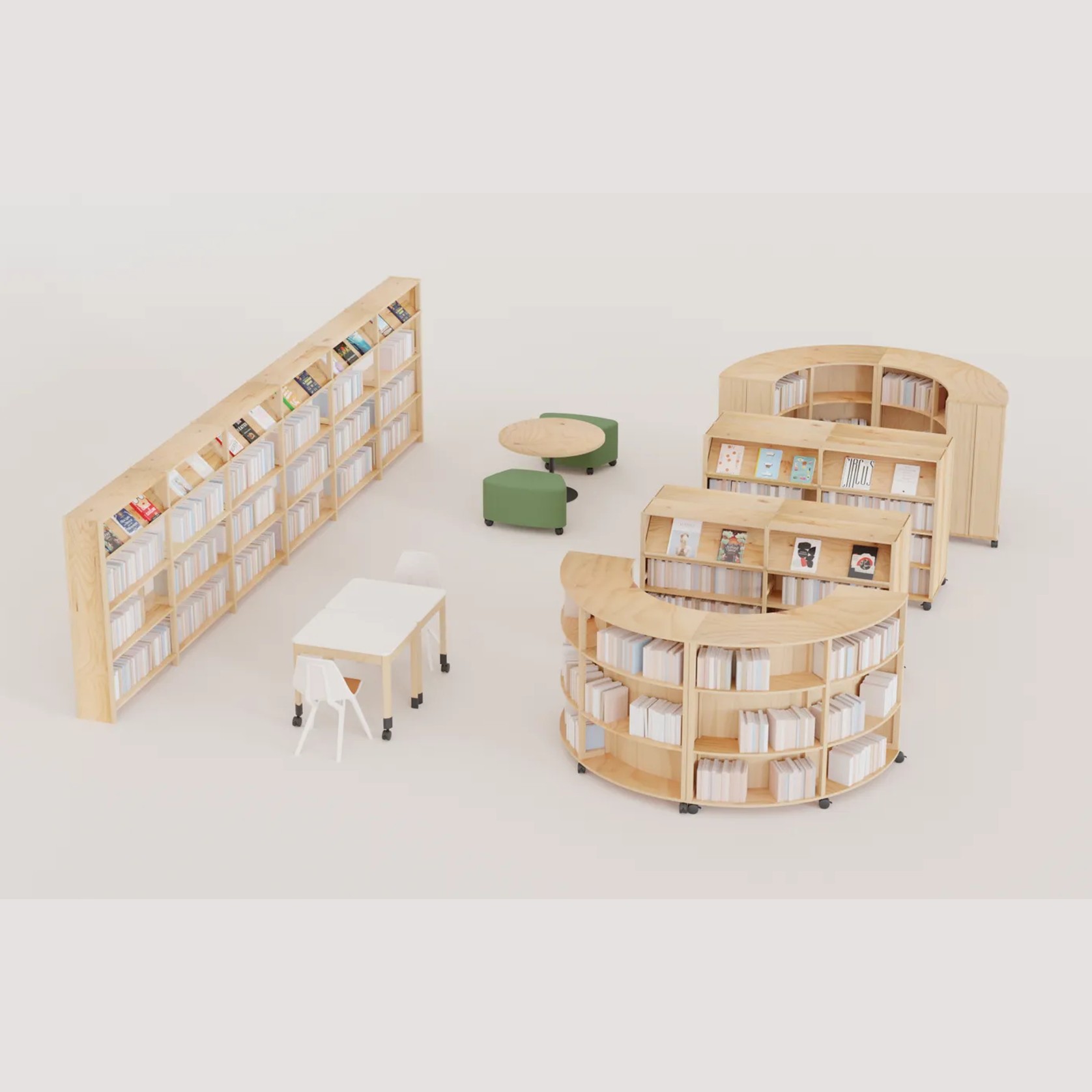 Library Shelving by Lundia gallery detail image