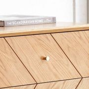 Parquet Solid Oak 5 Drawers Tallboy gallery detail image