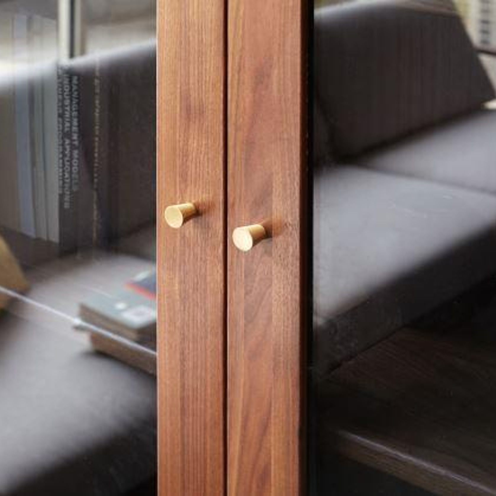 Walnut Display/Book Cabinet gallery detail image