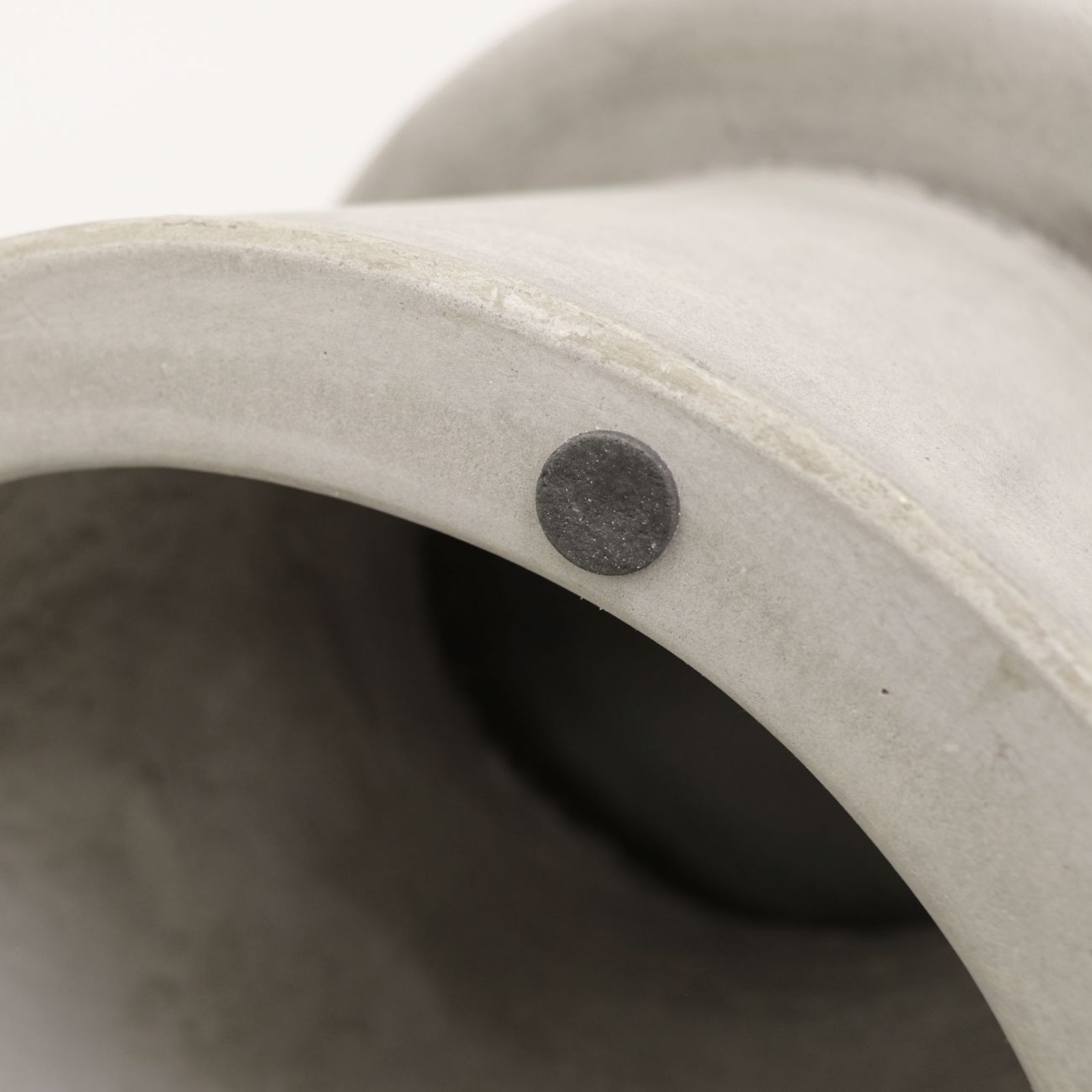 Mushroom Concrete Side Table / Stool - Grey gallery detail image