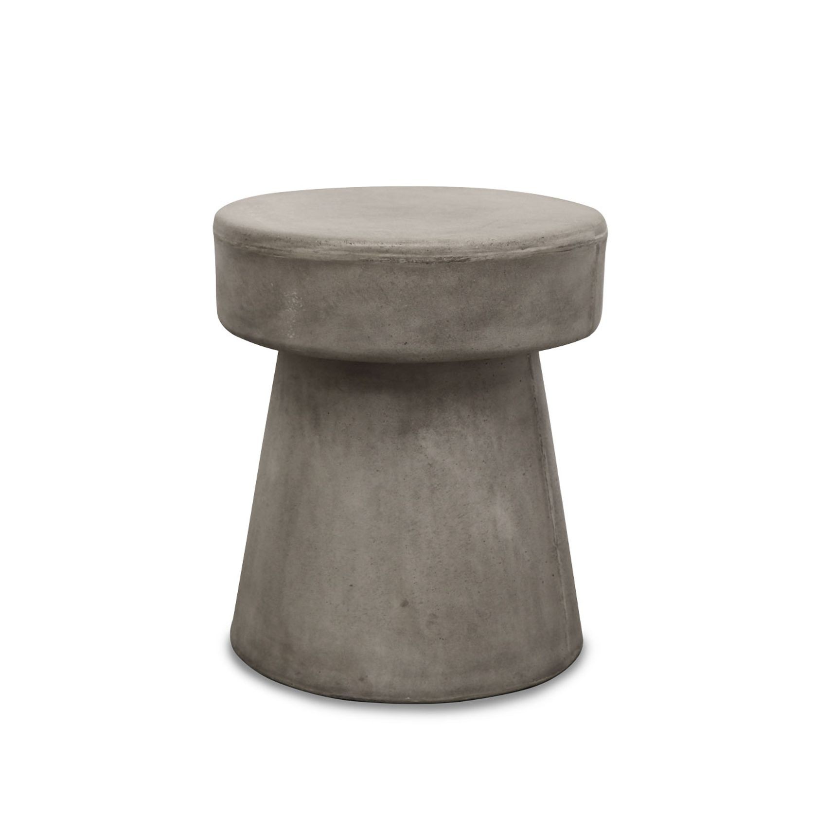 Mushroom Concrete Side Table / Stool - Grey gallery detail image
