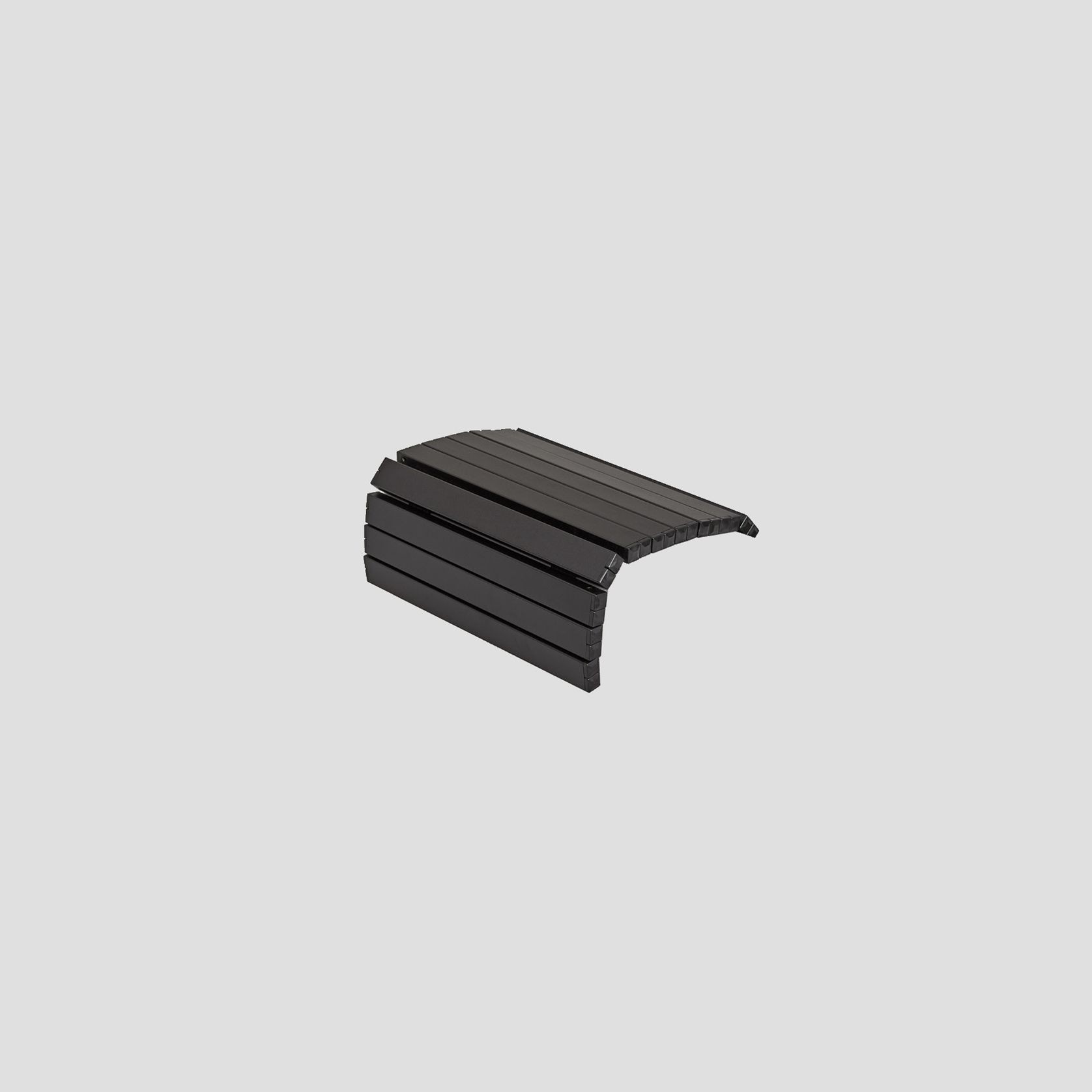 Outdoor Aluminium Slat Tray in Black gallery detail image