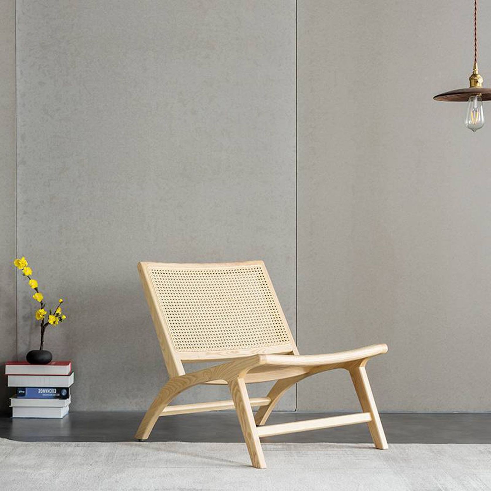 Zara Natural Rattan Lounge Chair gallery detail image