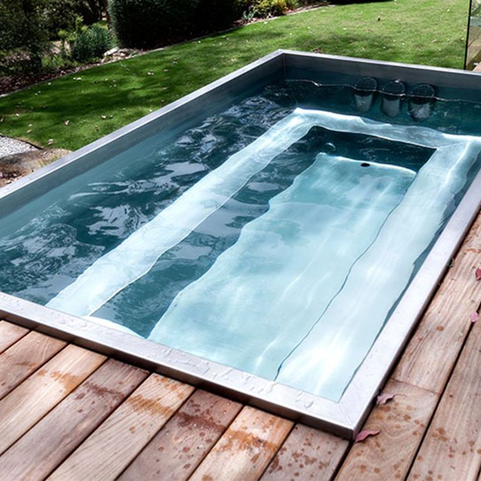 Stainless Steel Plunge Spa Pool - 2.5m x 2m gallery detail image