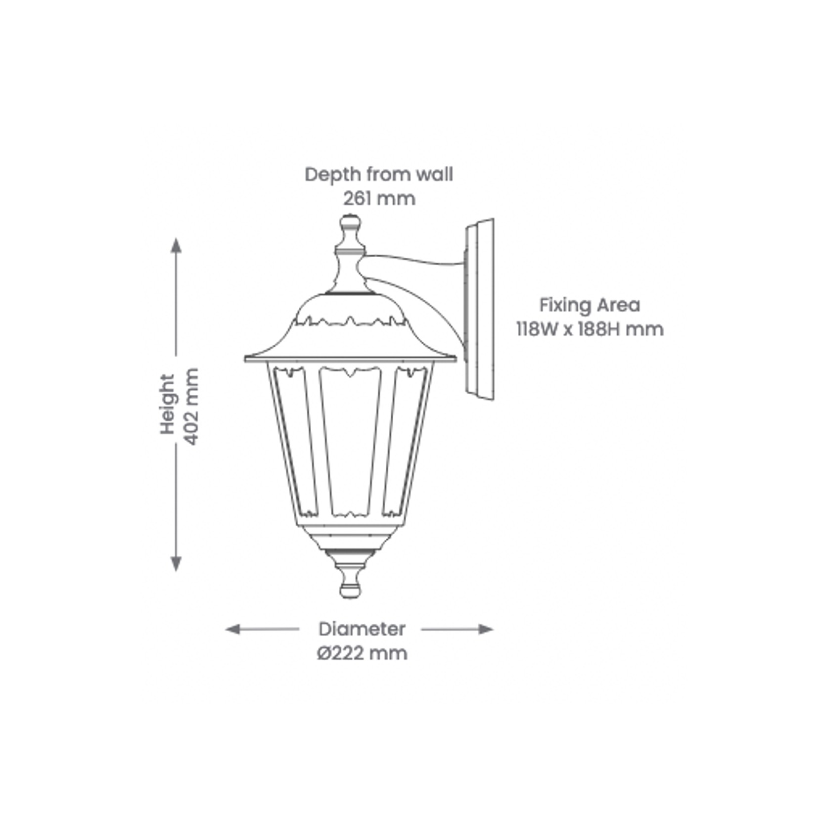 Lantern - Reversible Wall Light gallery detail image