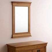 French Rustic Solid Oak Mirror gallery detail image