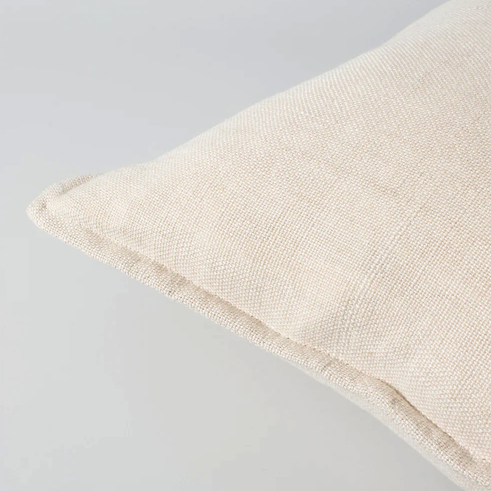 Baya Flaxmill Handwoven Linen Cushion Nude Archipro Nz
