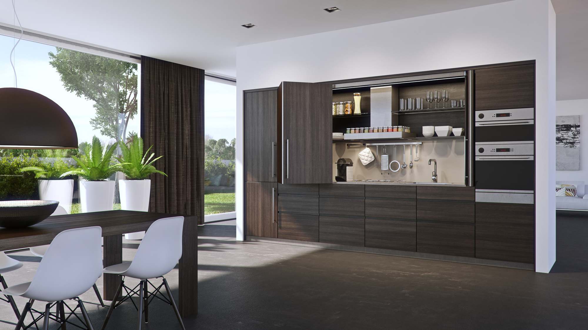 HAWA Concepta Bi-Fold Cabinetry System - Kitchen Drawer Organisers 