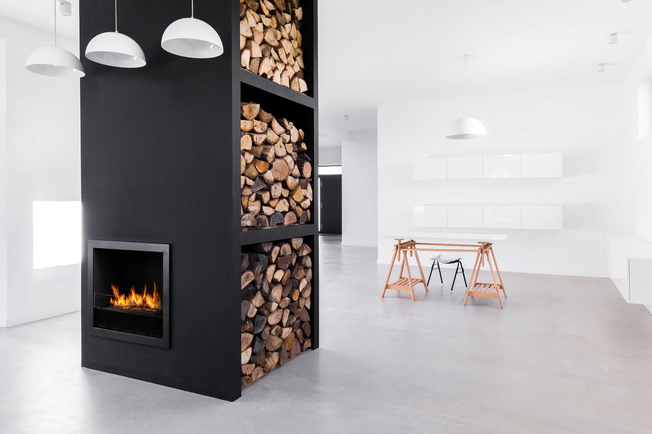 Planika Bio-Fuel Fireplace L-Fire in Casing