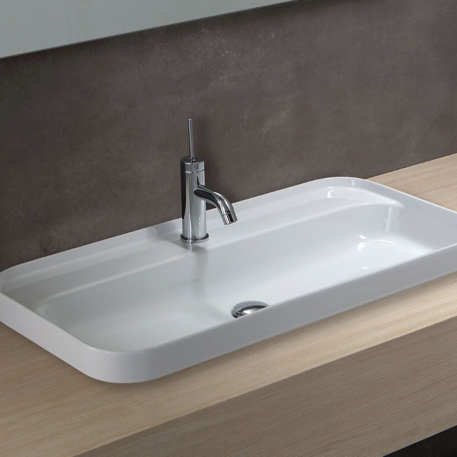 Slim 600 Semi-Recessed Basin
