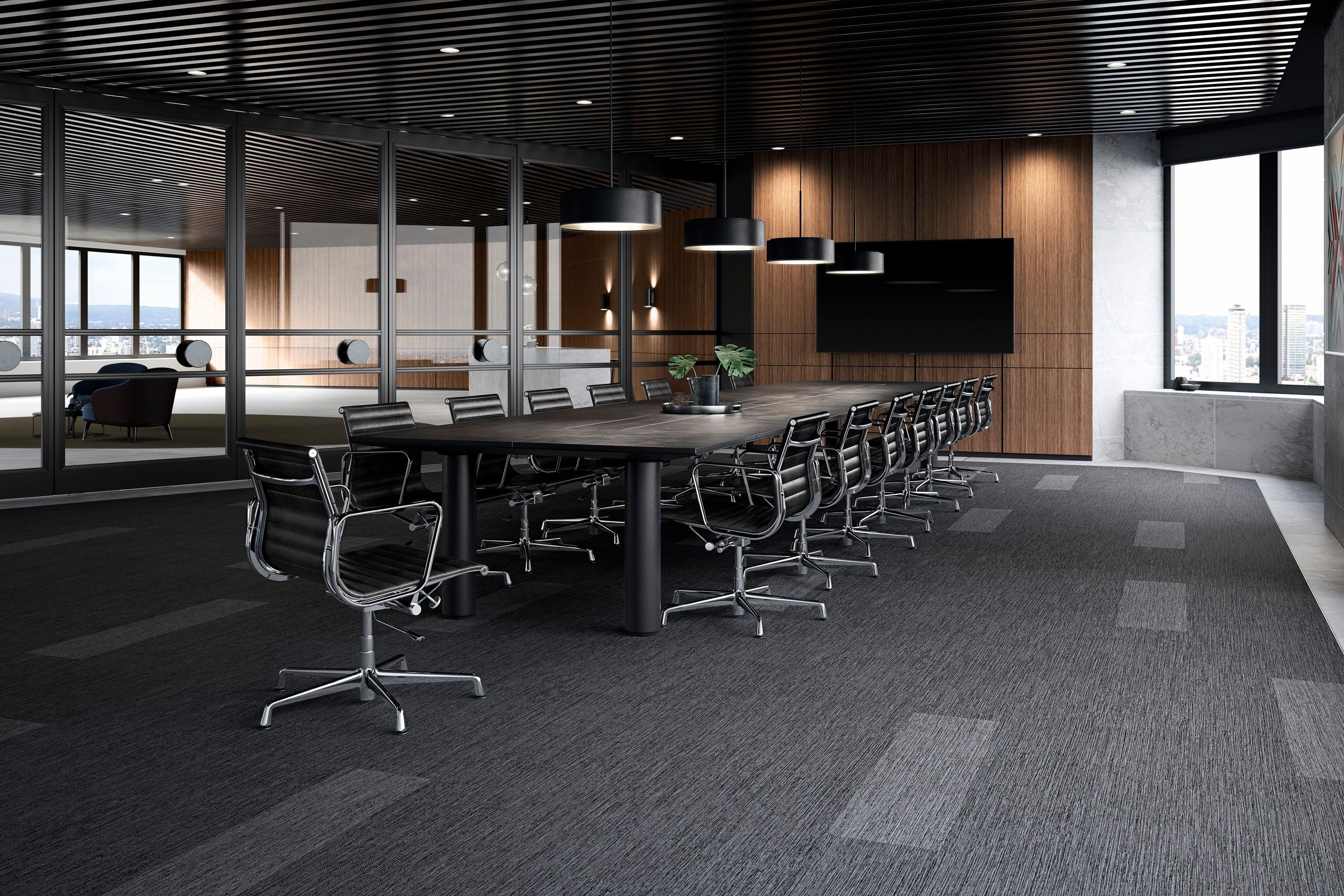 LAYERS carpet tiles by Sebastian Wrong for Fletco