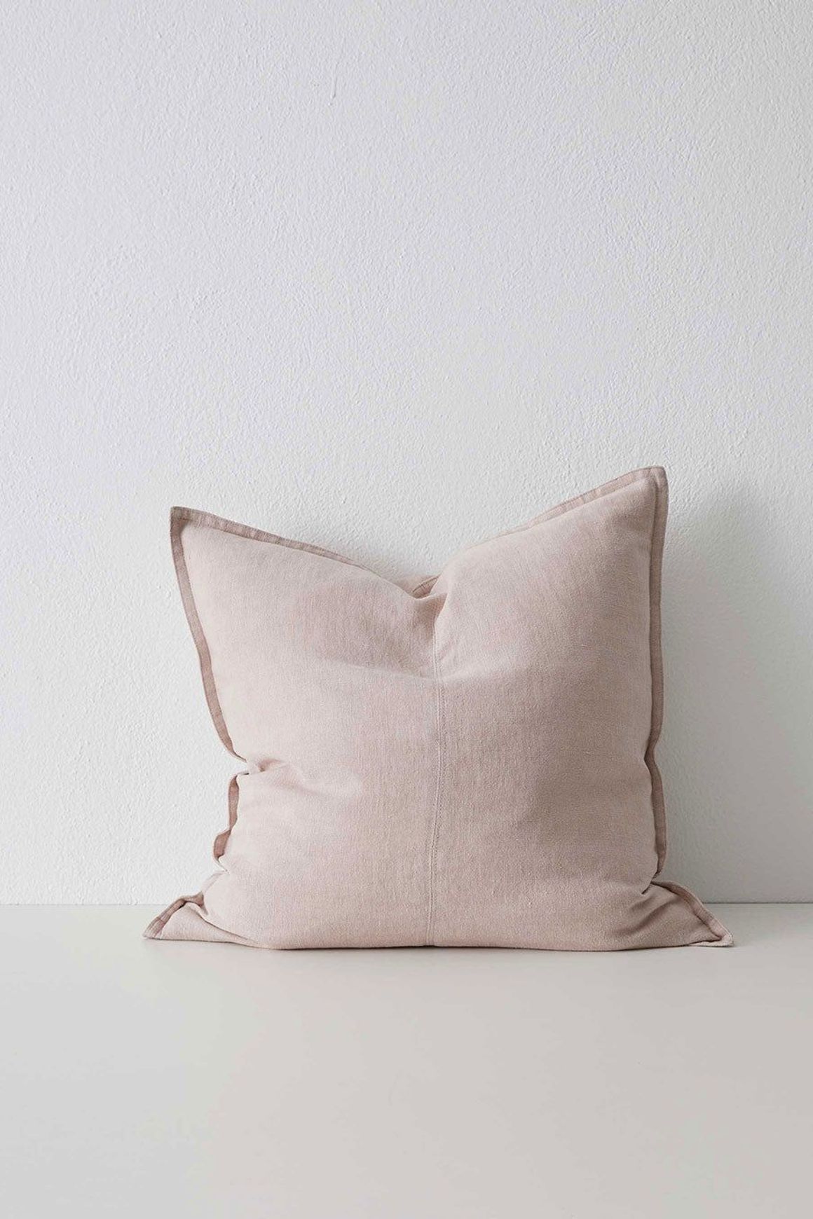 Weave Home European Linen Como Cushion - Blush | Three Sizes