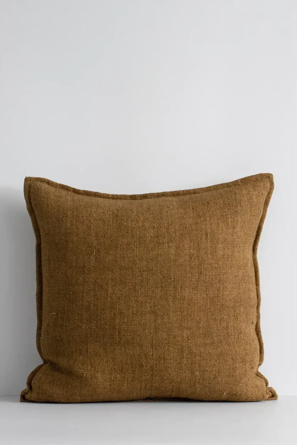 Baya Flaxmill Handwoven Linen Cushion - Pecan