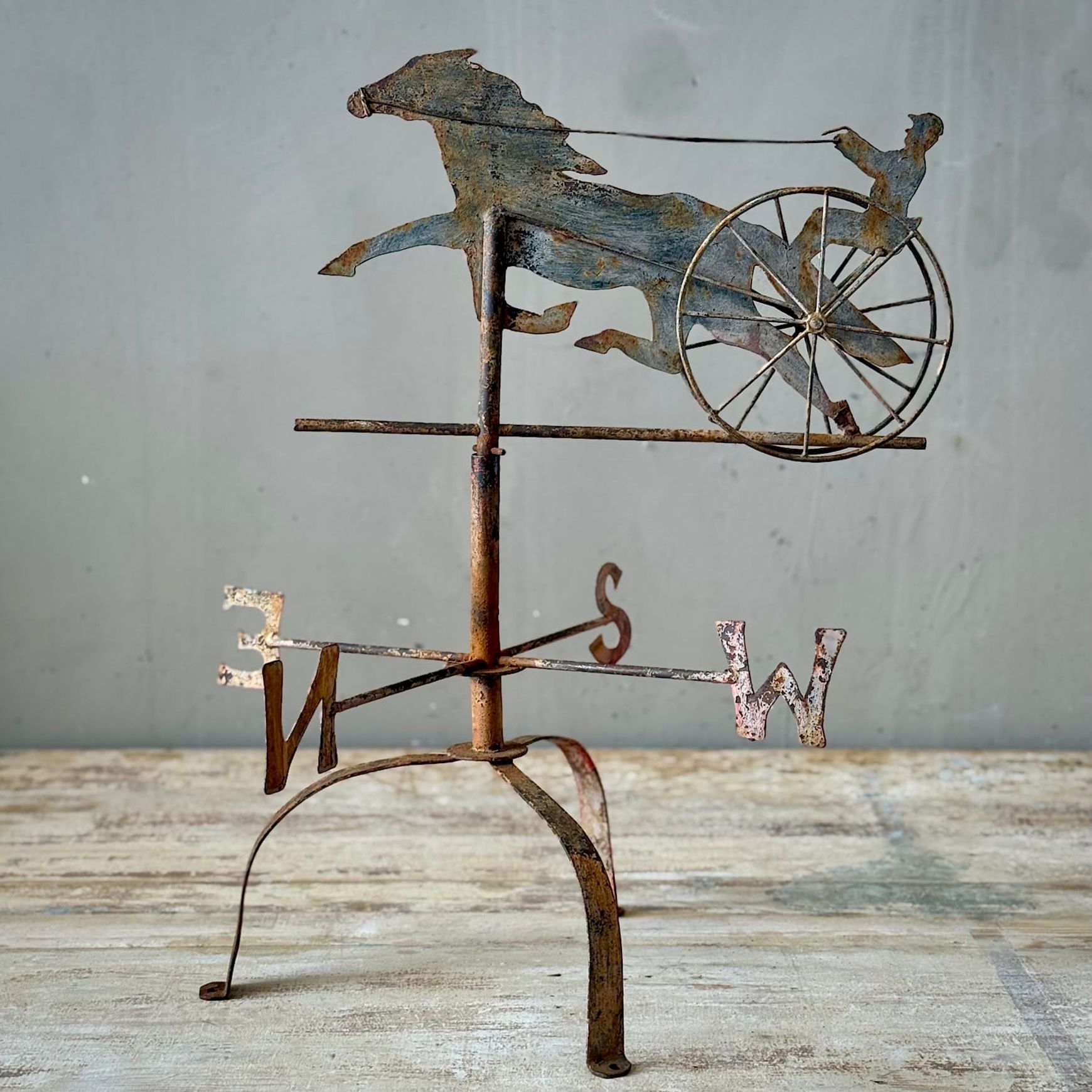 Vintage Horse & Sulky Weathervane
