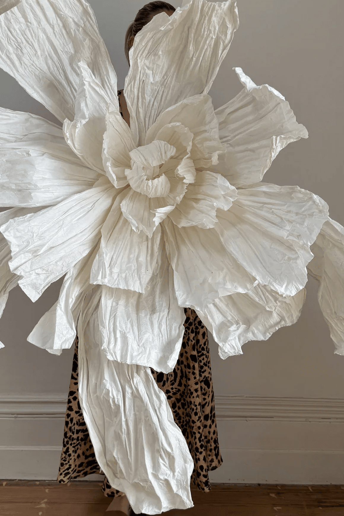 White Giant Paper Flower