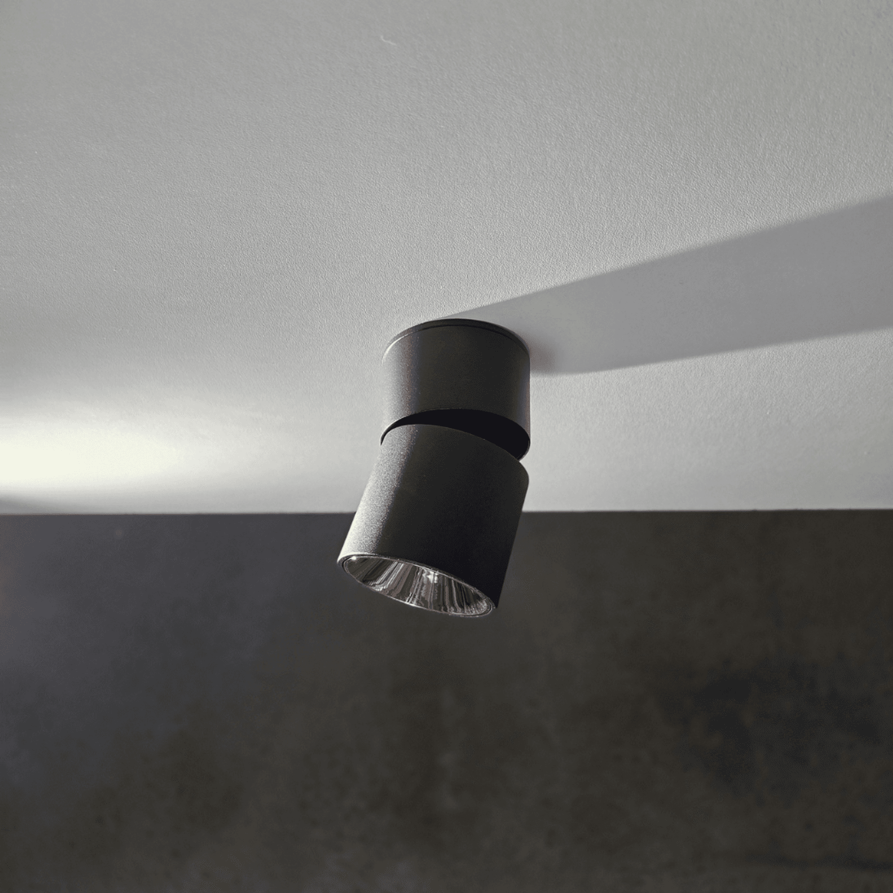 12W LARA2 Surface Mounted Tiltable LED Downlights Black