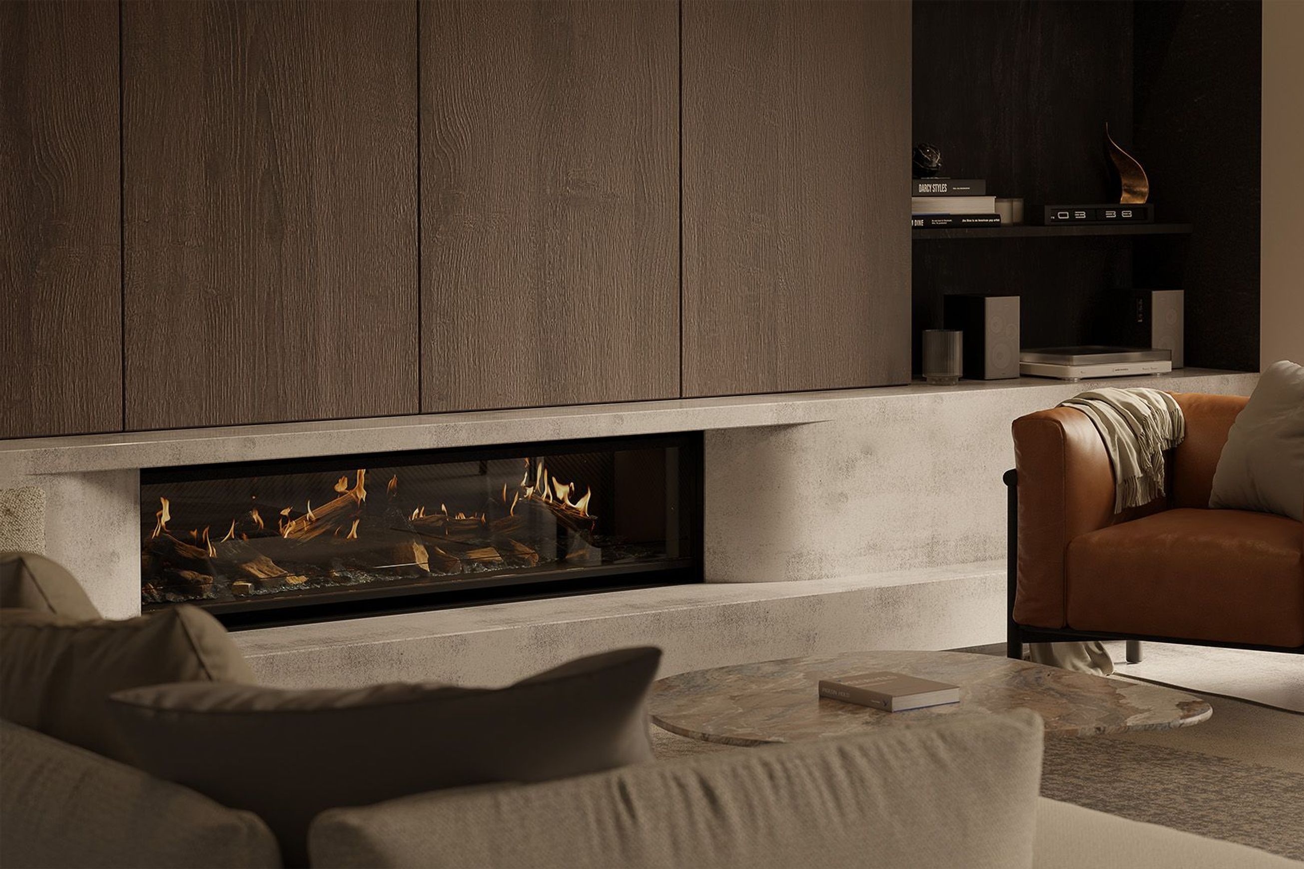 Escea LE1550 Holographic Electric Fireplace