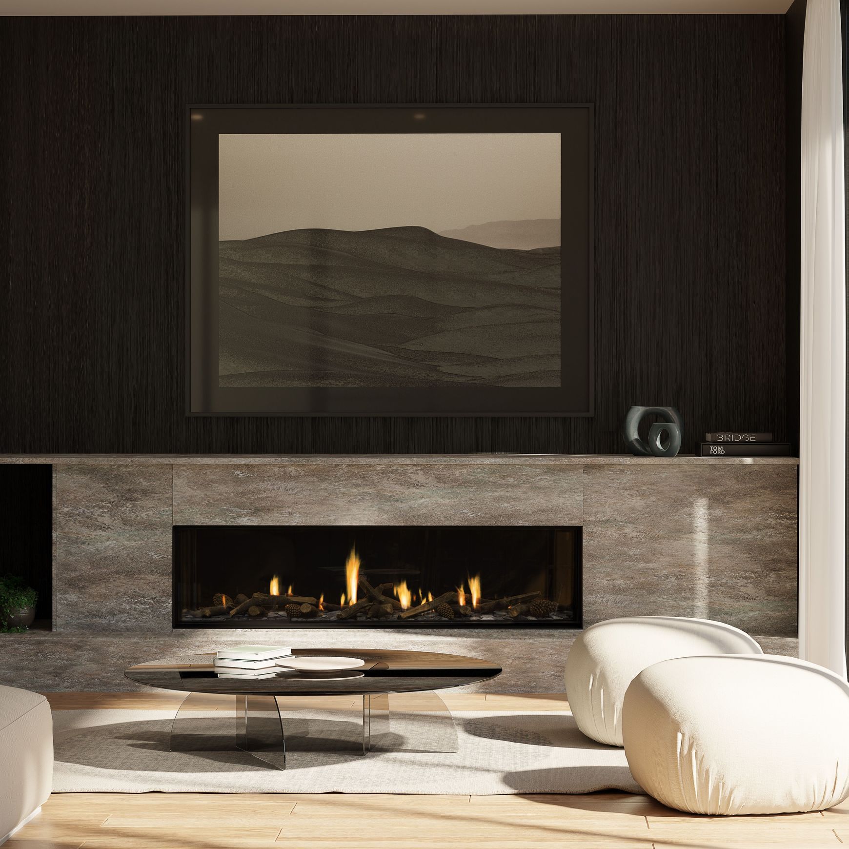 Escea DS1650 High Output Frameless Gas Fireplace