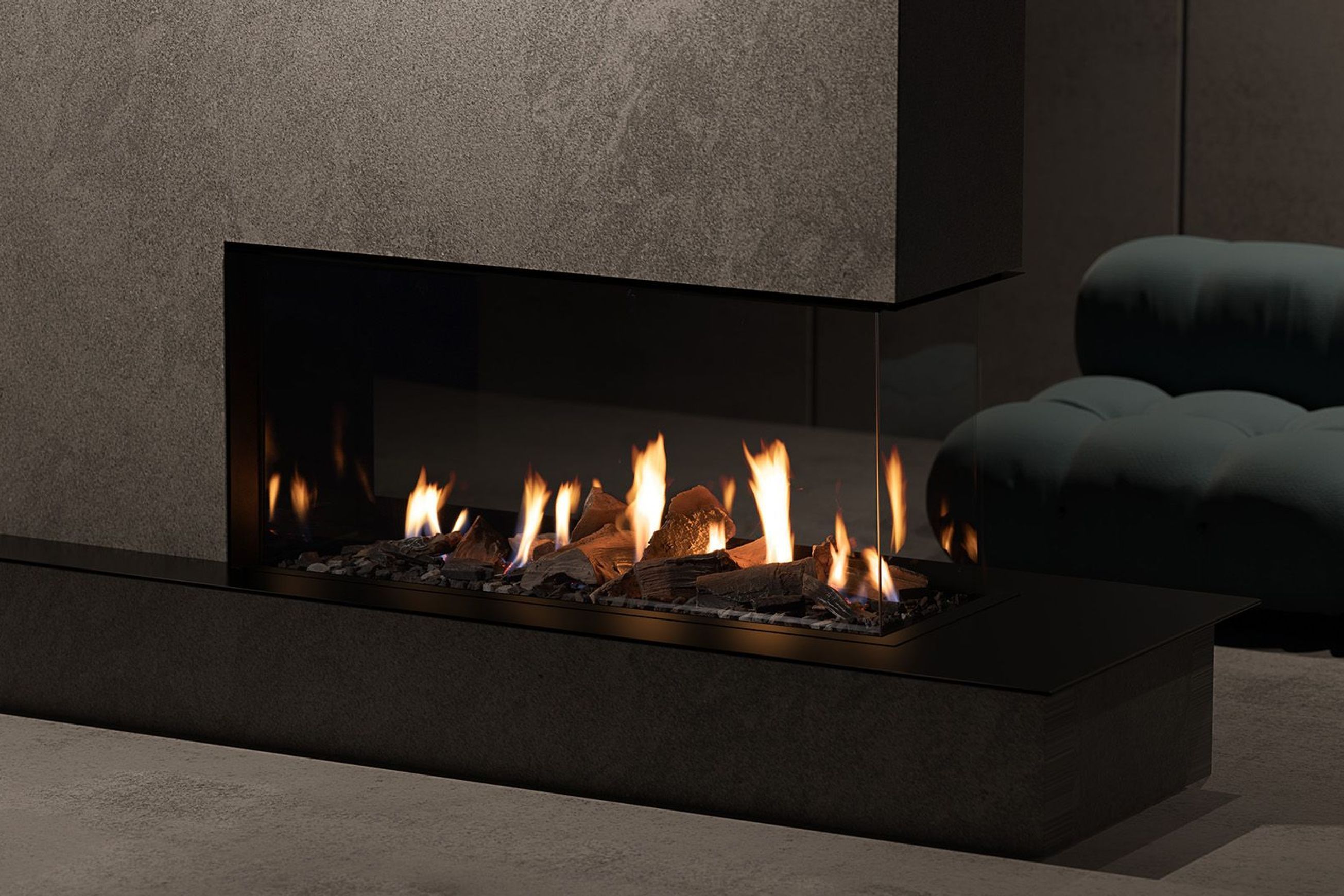 MODE KS1460 Peninsula Gas Fireplace