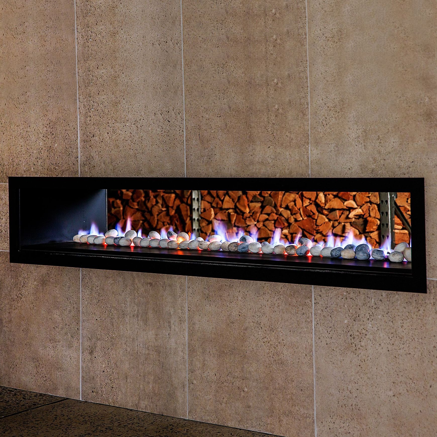 Horizon Lowline Double Sided | Gas Fireplace