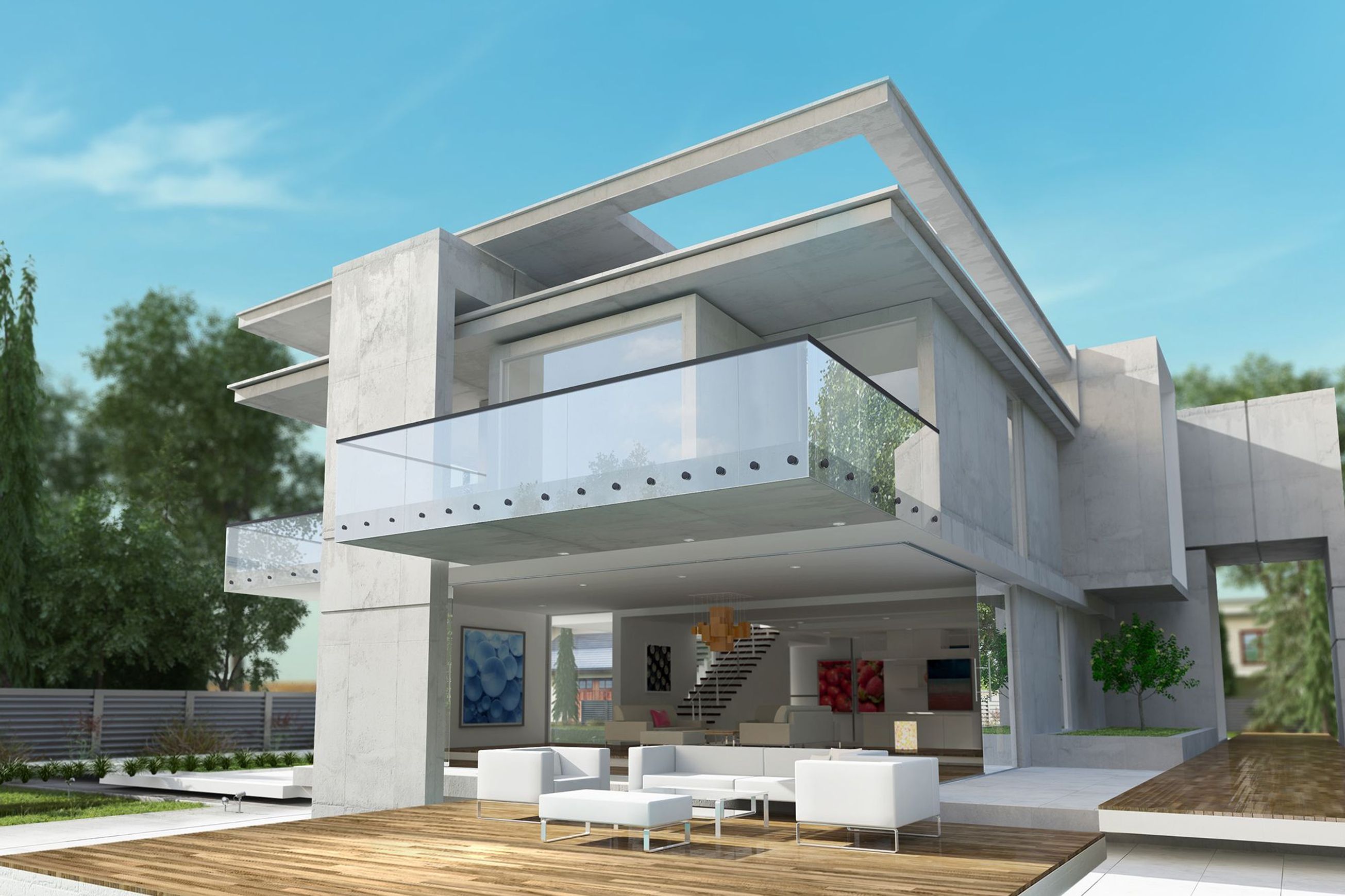 Edgetec® Single Disc Glass Balustrade