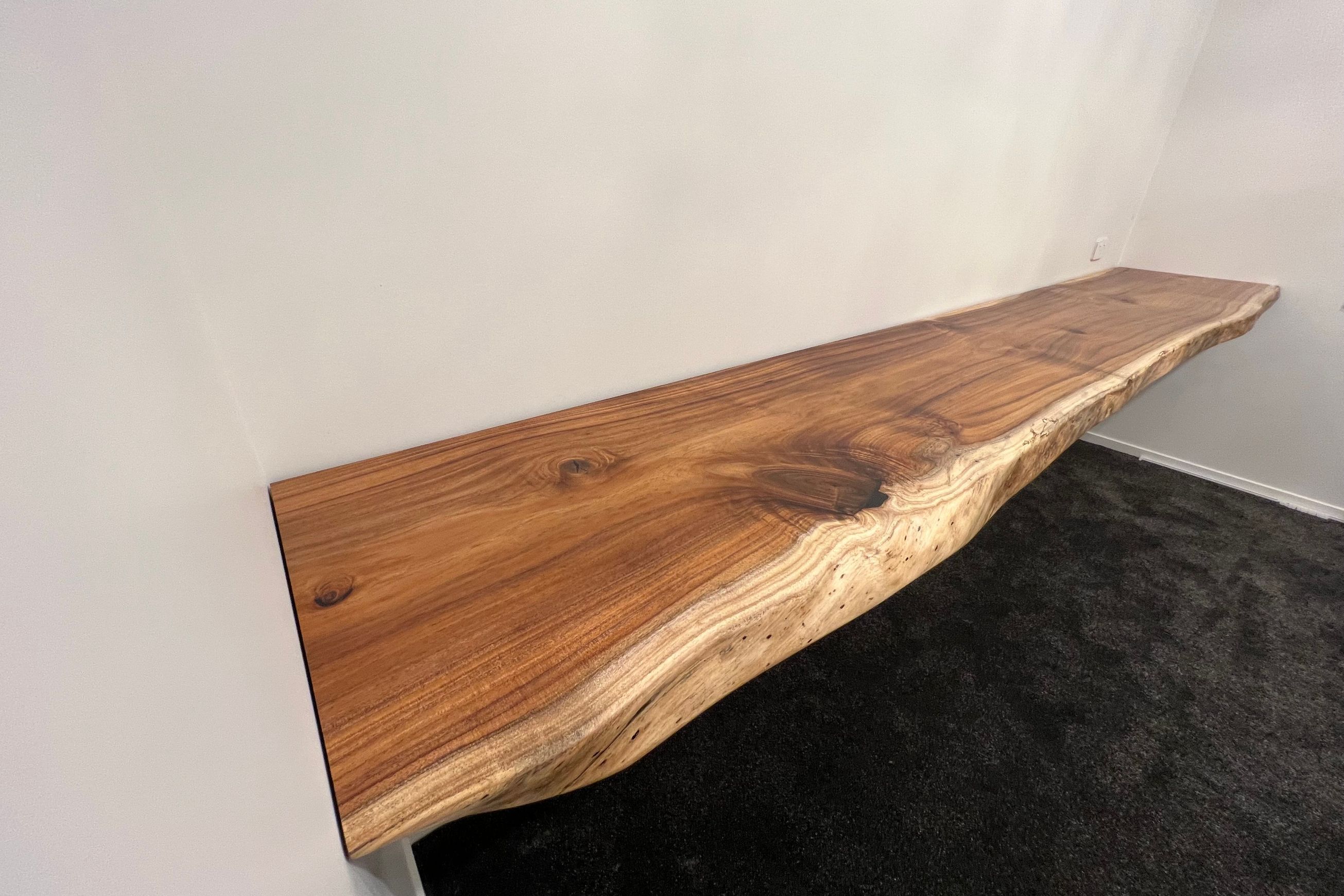 Bespoke Floating Desk — Tasmanian Blackwood