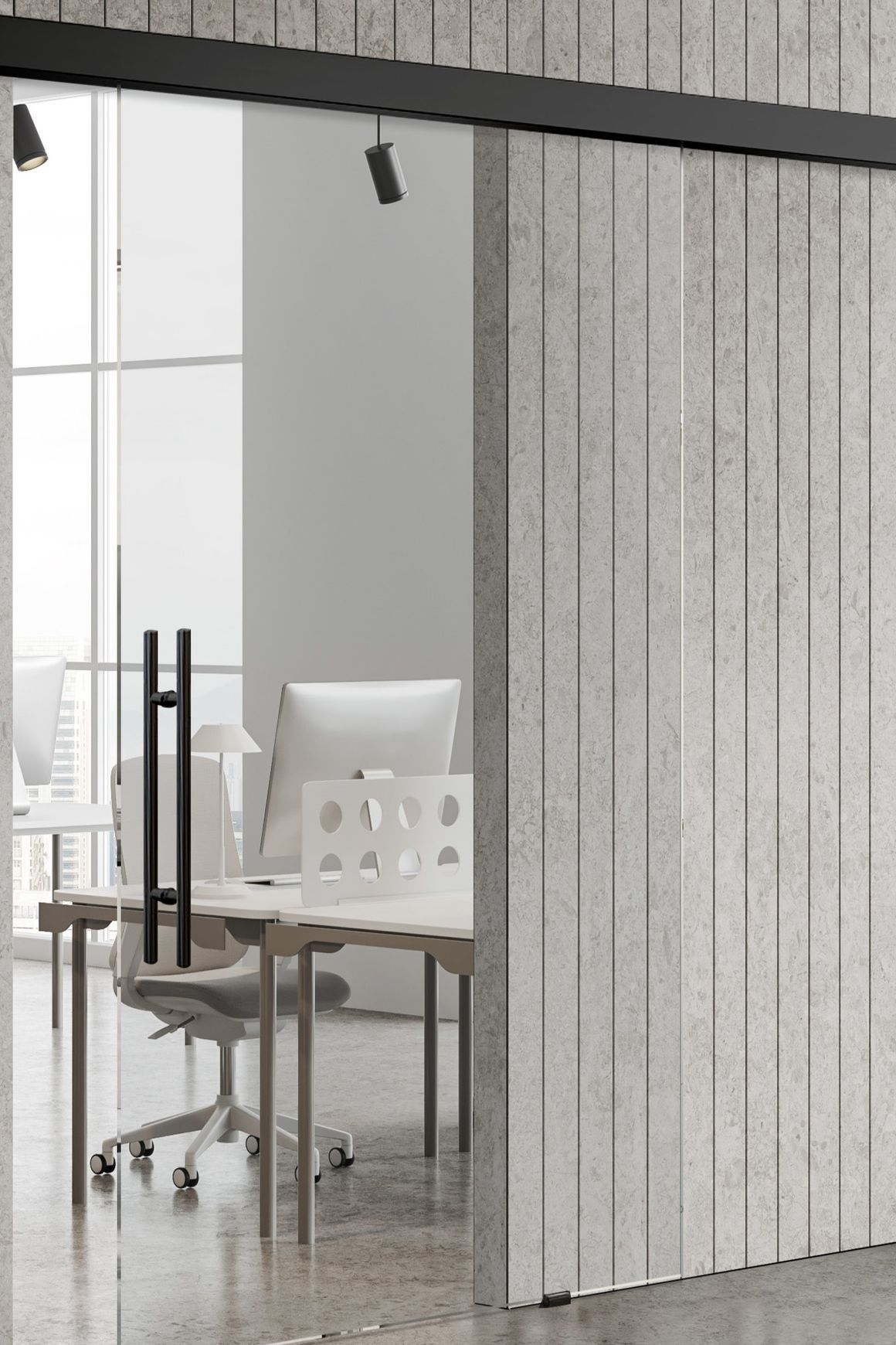 GlasGlide™ Frameless Glass Sliding Panel System