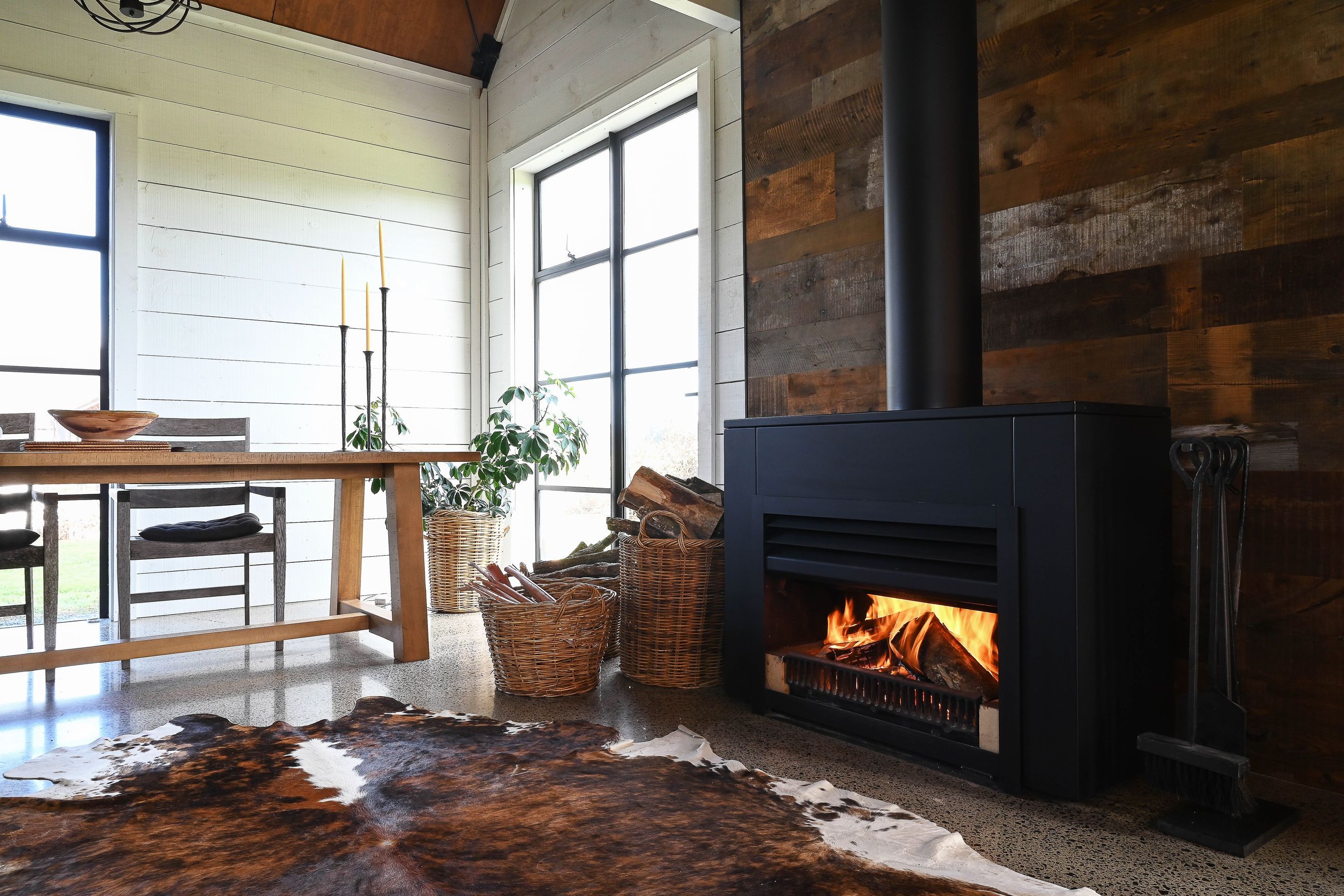 Warmington | Indoor Wood Freestanding Fire
