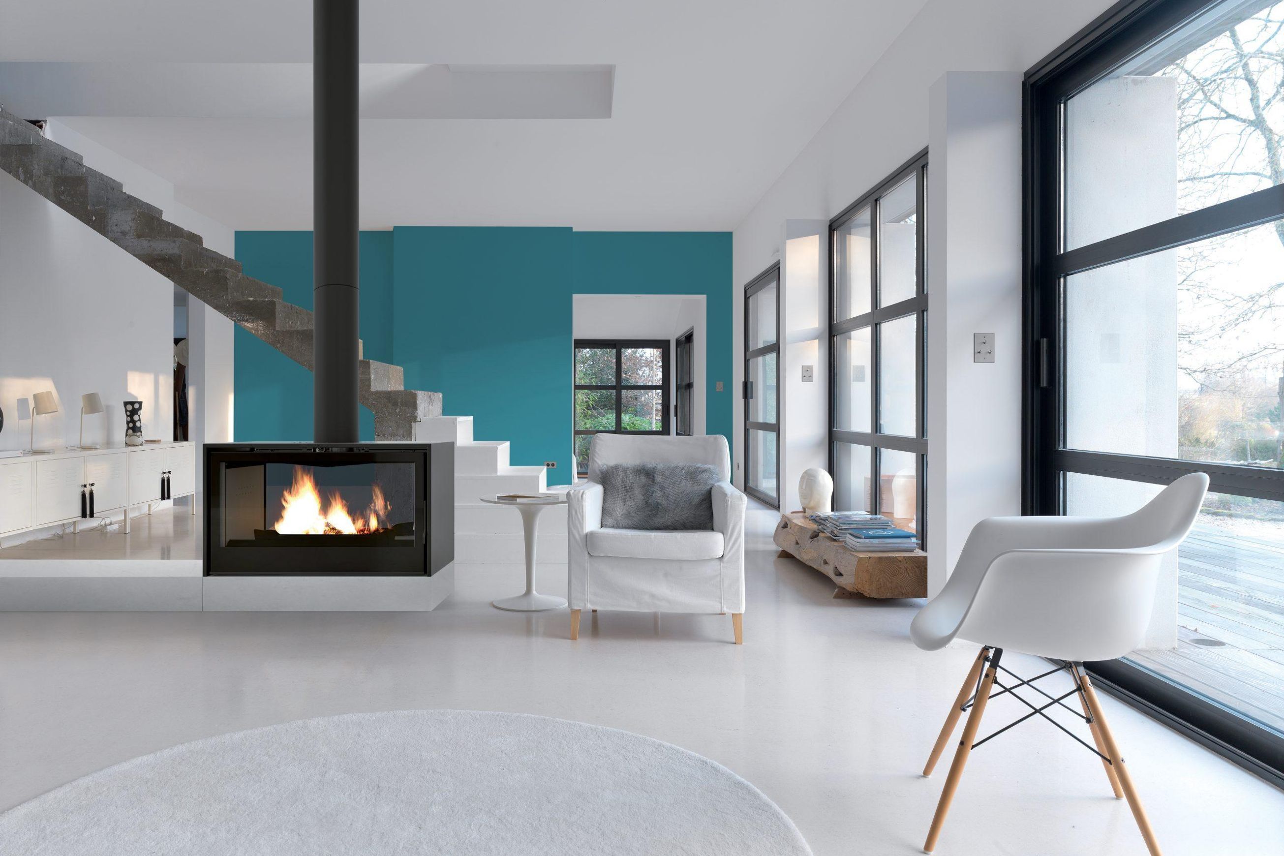 Axis L1000 Panoramic Double Sided Fireplace