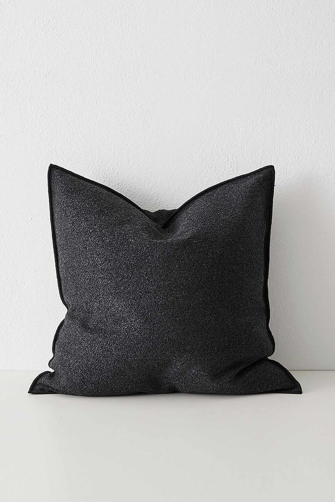 Weave Home Alberto Boucle Cushion - Onyx | 50 x 50cm