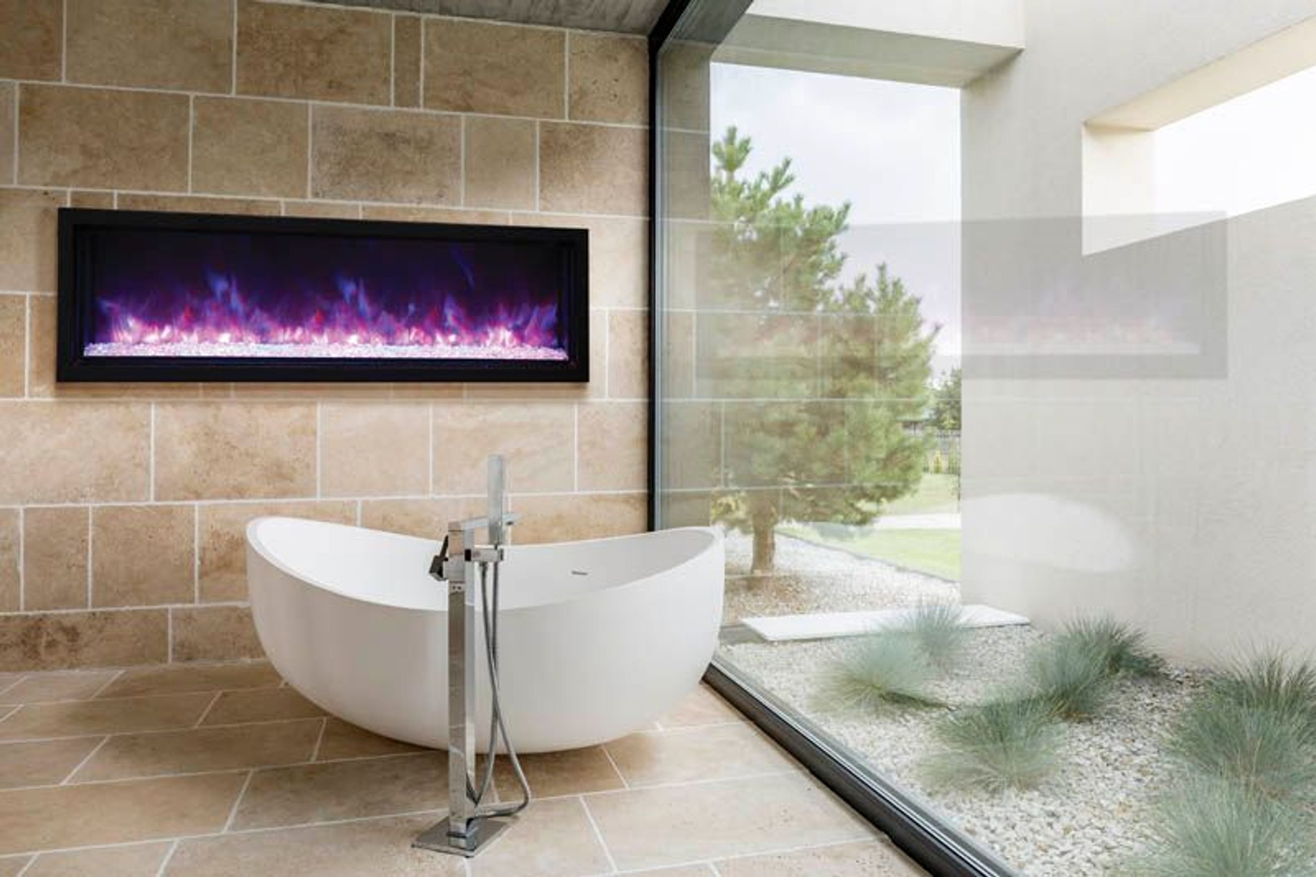 Amantii Bl60 Xtraslim Electric Fireplace