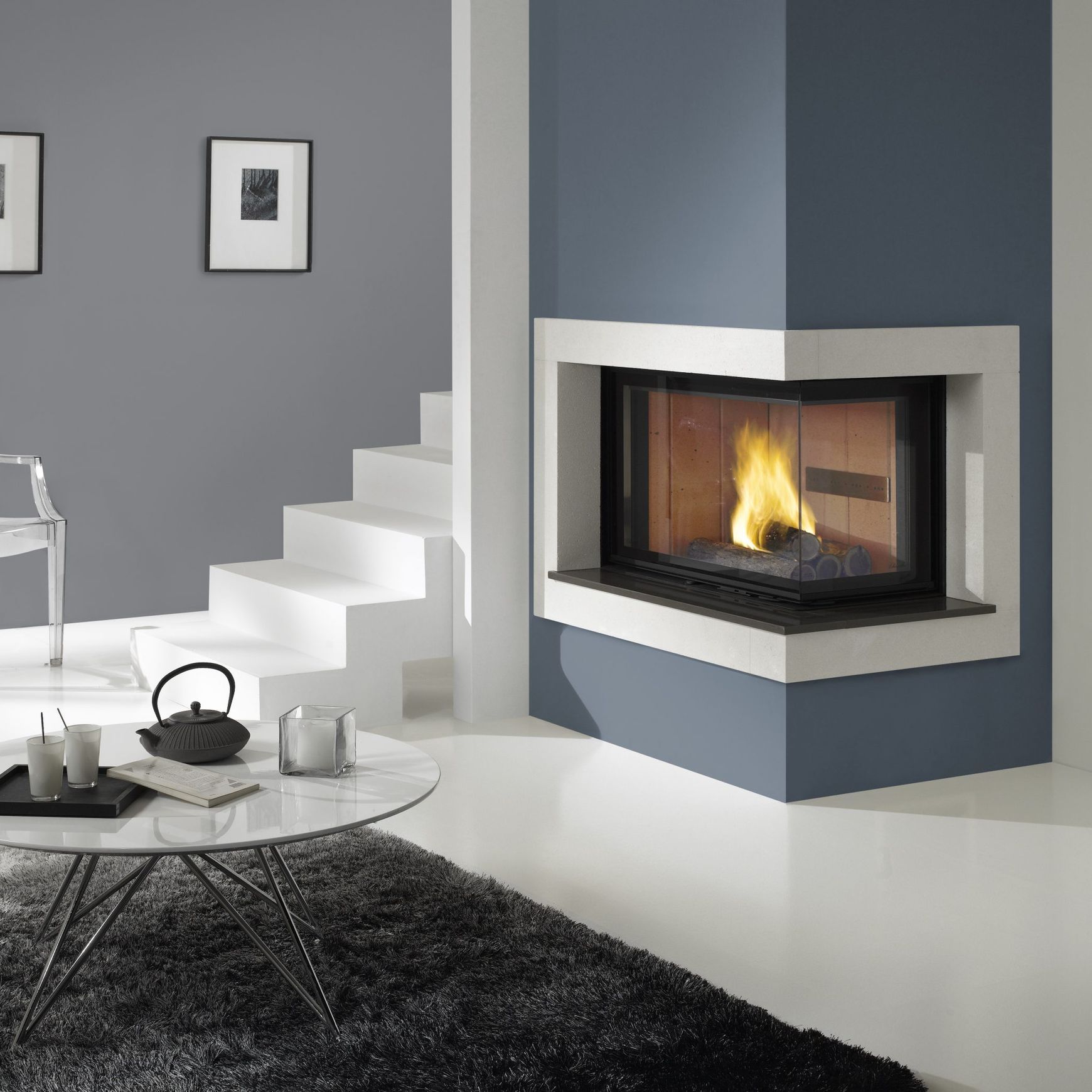 Cheminee Chazelles D100VAD Designer Wood Fireplace